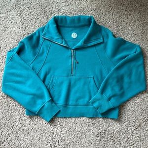 Lululemon Oversized Funnel Neck Scuba Oceanic Color XS/S